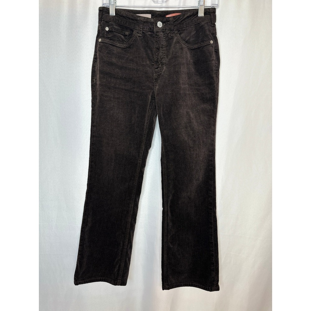 Pilcro Bootcut Chocolate Brown Corduroy Pants Size 26 Preppy Minimalist Western